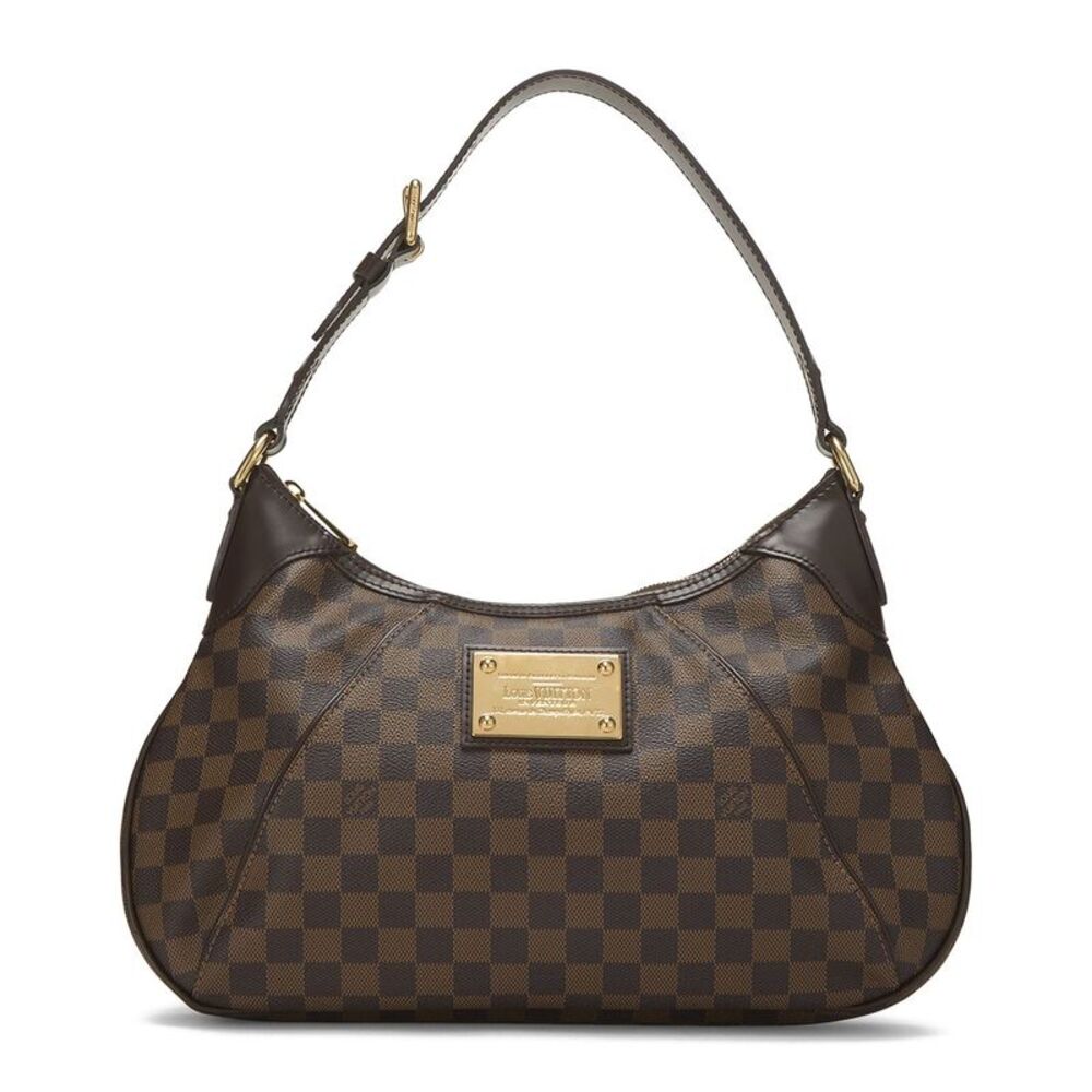 Louis Vuitton Brown Damier Ebene Coated Canvas Thames Gm (Authentic Pre-Loved)